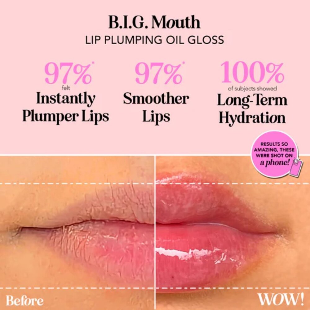 Polite Society Big Mouth Lip Plumping Oil Gloss in The O.G. - Picture 3 of 4